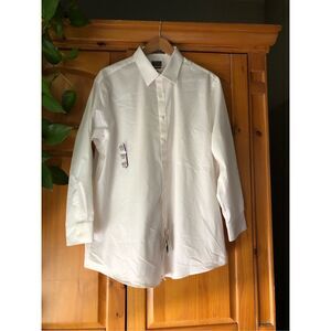 NWT Arrow Slim Fit Mens Fitted Stretch Solid Dress Shirt SZ 17-17 1/2 32/33